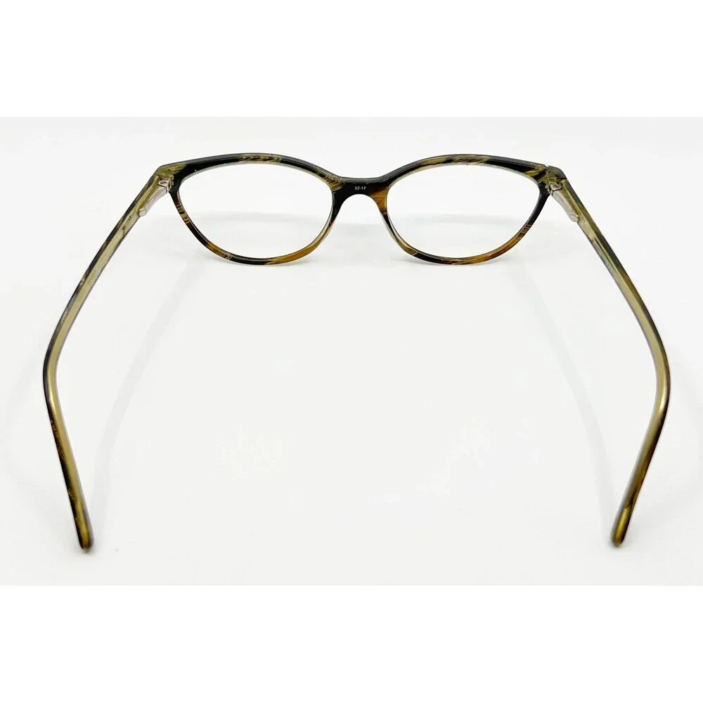 Bulova Newport Eyeglasses Womens Black Tortoise Cat Eye 52-17-135